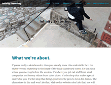 Tablet Screenshot of infinityskateshop.com